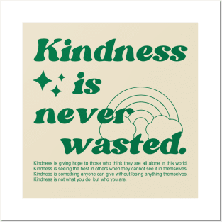 Be Kind Artistic Quote Posters and Art